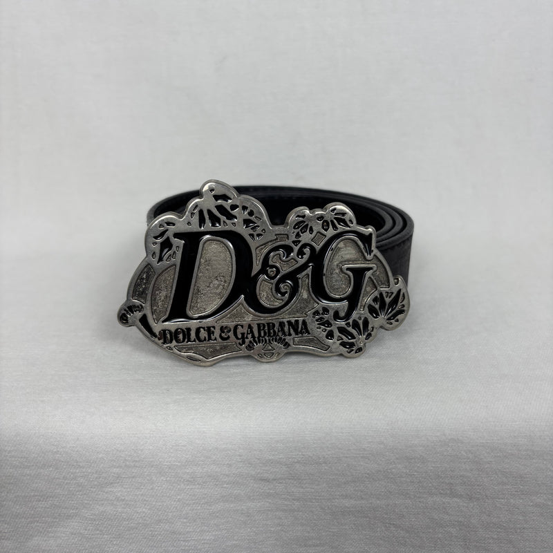 00s Dolce & Gabbana Leather Buckle Belt