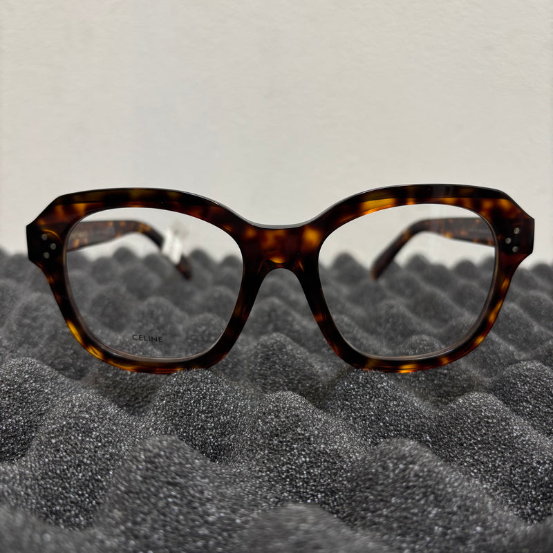 Celine Tortoise Square Frame Glasses
