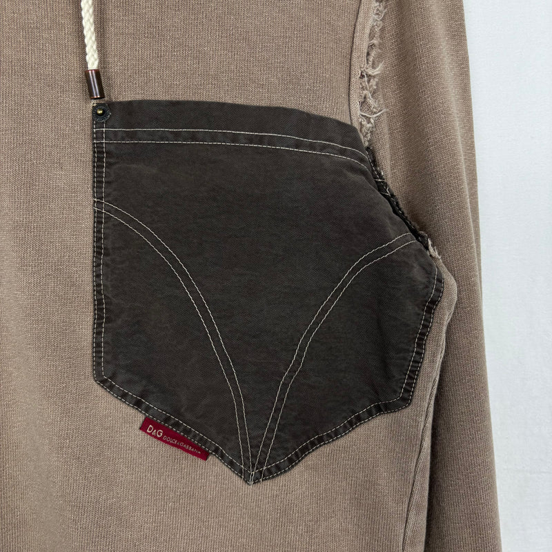 FW05 Dolce & Gabbana Layered Sweatshirt Hoodie