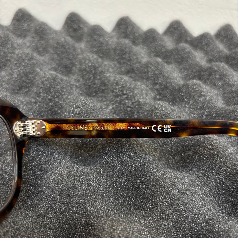 Celine Tortoise Square Frame Glasses