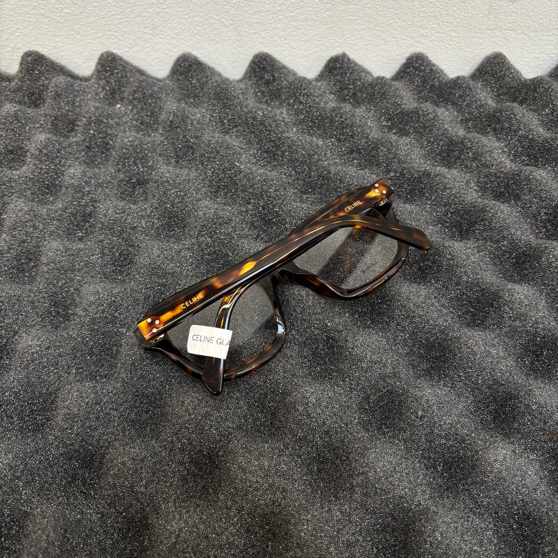 Celine Tortoise Square Frame Glasses