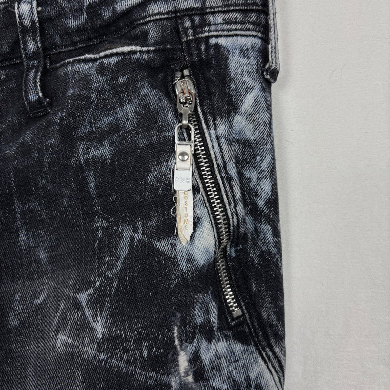 00s Costume National Acid Wash Skinny Jeans