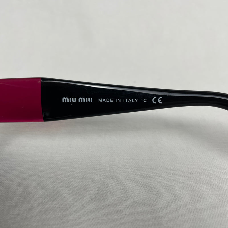 Miu Miu Black & Burgundy Tint Sunglasses