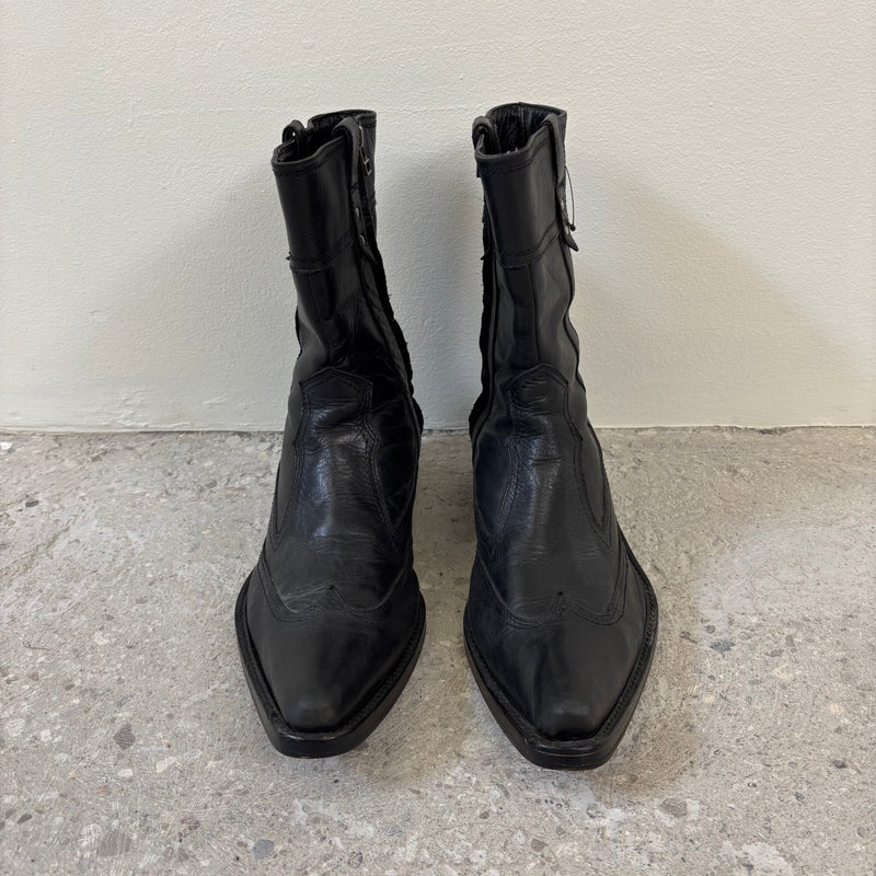 5351 Pour Les Hommes Pointed Leather Cowboy Boots