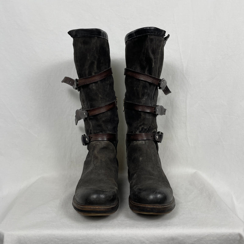 A.S 98 Buckle Mid-Calf Boots
