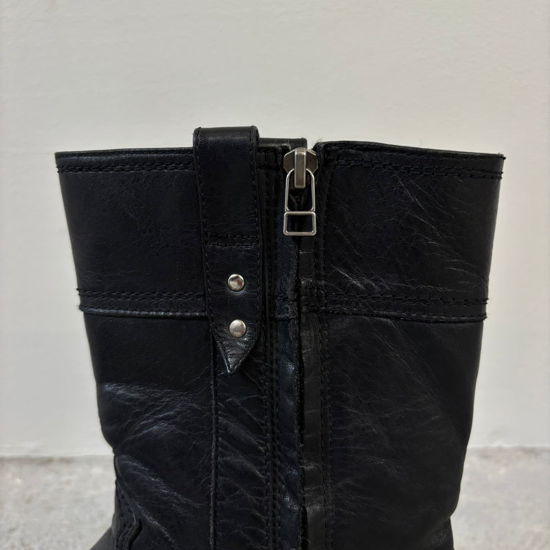 5351 Pour Les Hommes Pointed Leather Cowboy Boots