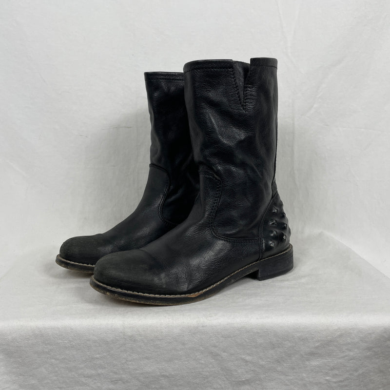 Diesel Studded Leather Boots