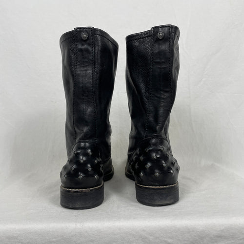 Diesel Studded Leather Boots