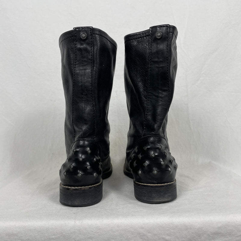 Diesel Studded Leather Boots