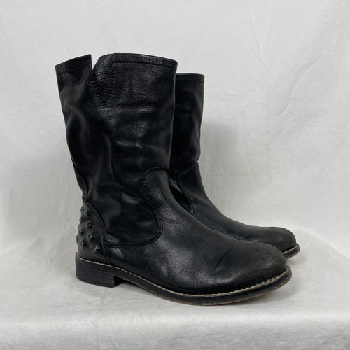 Diesel Studded Leather Boots