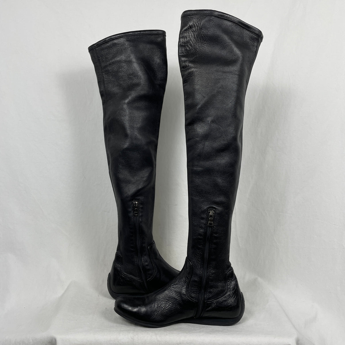 90s Prada Knee-High Leather Boots – Boketto