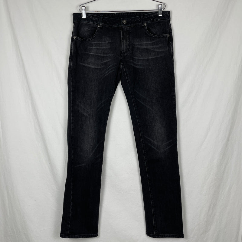 00s Dirk Bikkembergs Leather Waist Slim Fit Jeans