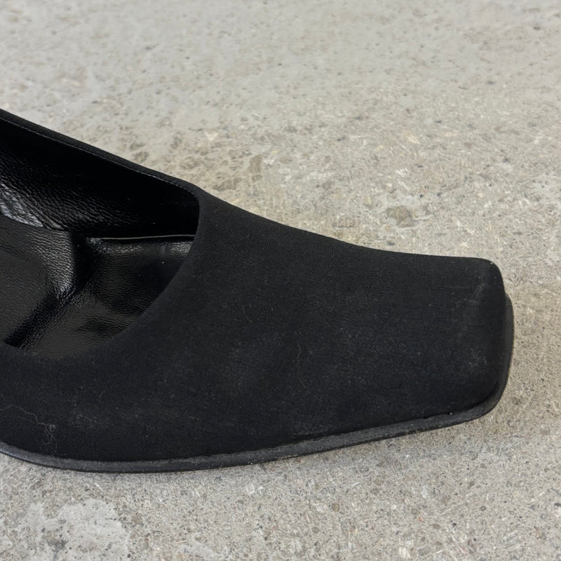 Prada Square Toe Heels