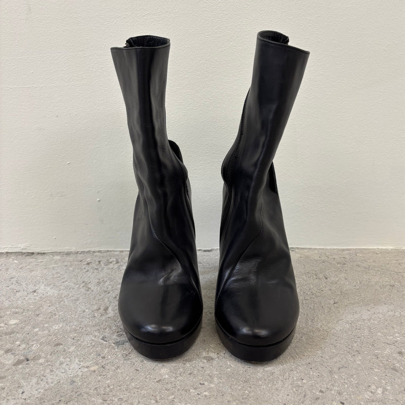 Haider Ackermann Cut Out Back Leather Heels