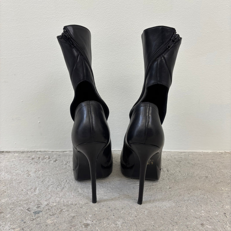 Haider Ackermann Cut Out Back Leather Heels