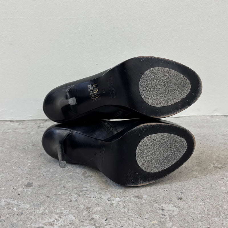 Haider Ackermann Cut Out Back Leather Heels