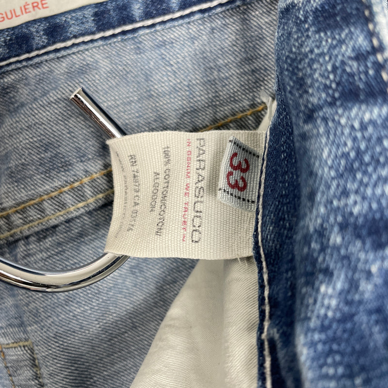 90s Parasuco Ripped Light Wash Straight Leg Jeans