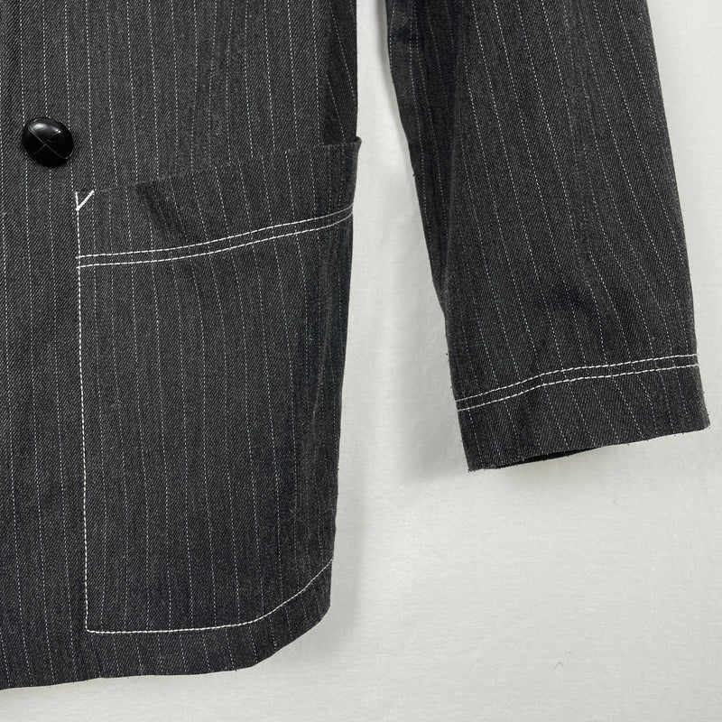 90s Junior Gaultier Fabric Switching Double Breasted Coat