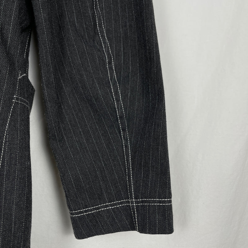 90s Junior Gaultier Fabric Switching Double Breasted Coat