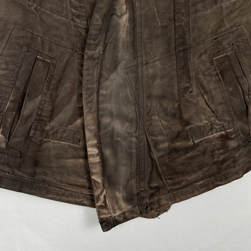FW05 Rick Owens Slab Oiled Denim Jacket