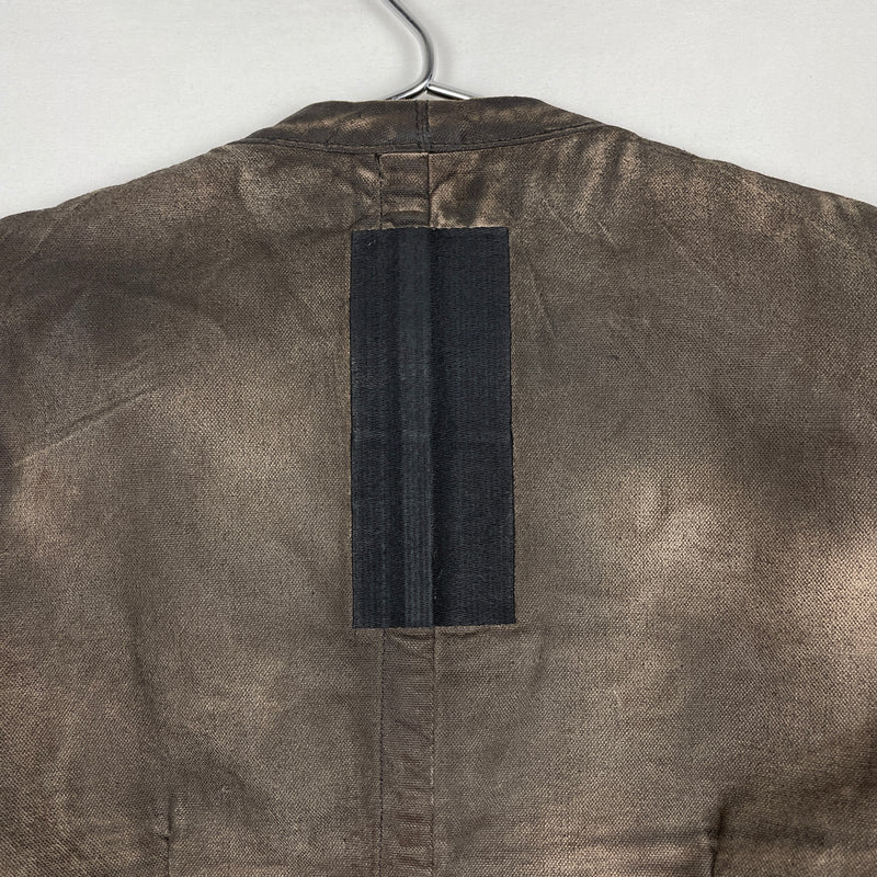 FW05 Rick Owens Slab Oiled Denim Jacket