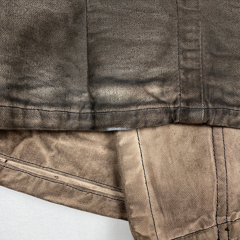 FW05 Rick Owens Slab Oiled Denim Jacket