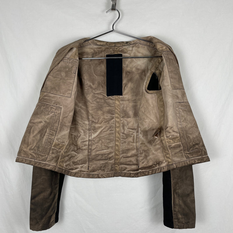 FW05 Rick Owens Slab Oiled Denim Jacket