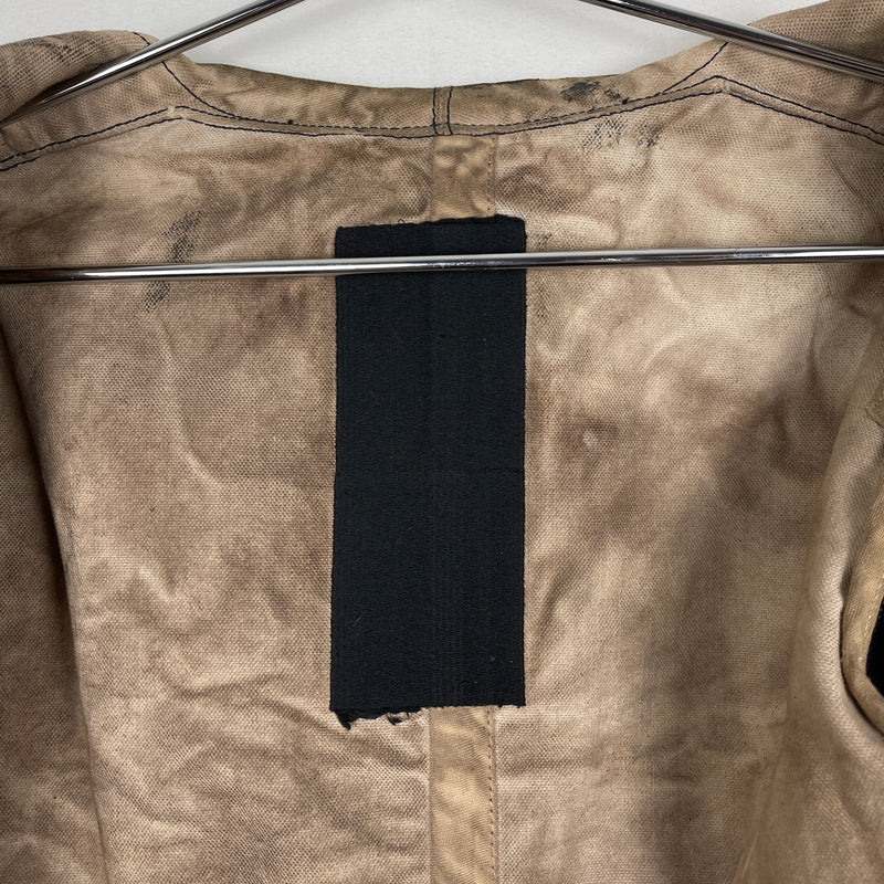 FW05 Rick Owens Slab Oiled Denim Jacket