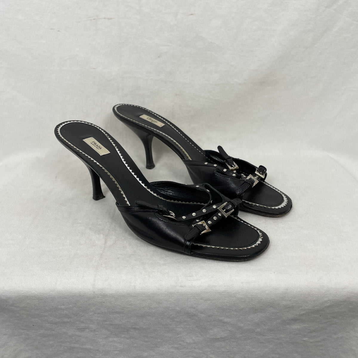 靴 PRADA S/S 2000 kitten heels 🌟EARLY 2000S VINTAGE PRADA KITTEN HEEL SANDALS🌟 Size/fits