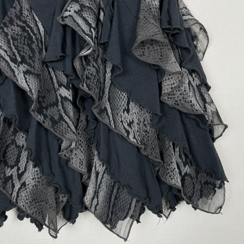 5351 Pour Les Femmes  Ruched Frill Skirt