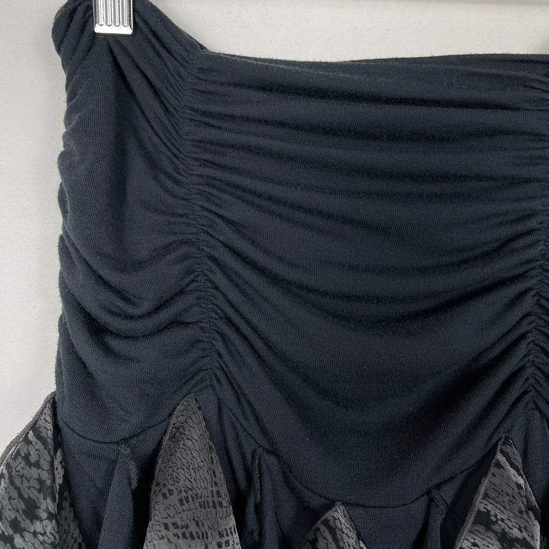 5351 Pour Les Femmes  Ruched Frill Skirt