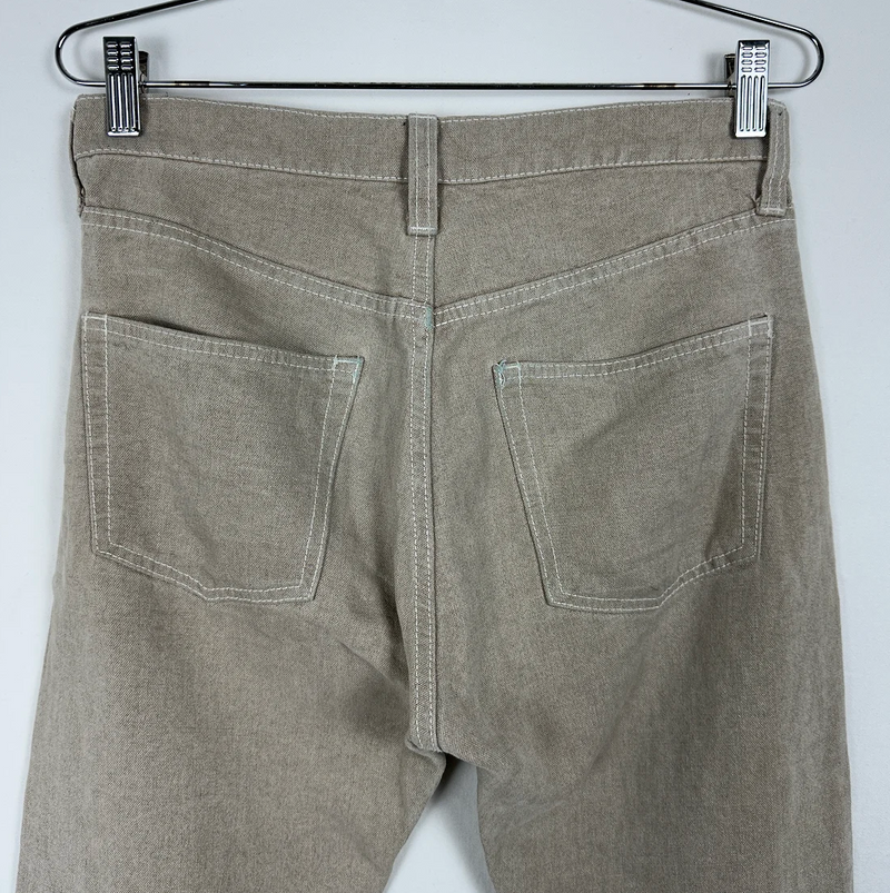 2008 Junya Watanabe Distressed Linen Trousers