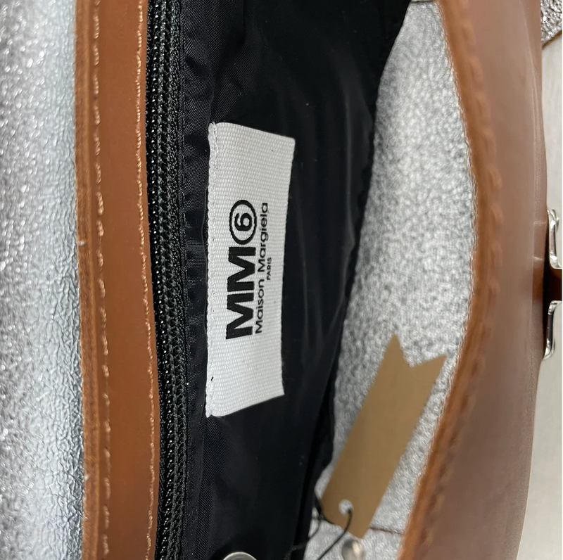 MM6 Silver Paint Bag