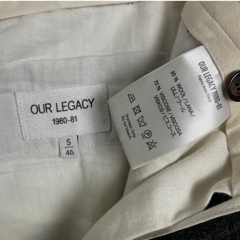 Our Legacy Wool Suit Set