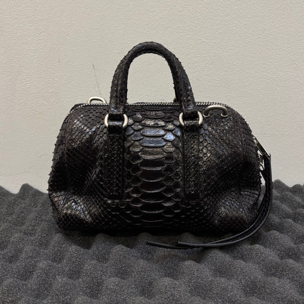 Rick Owens Mini Python Bowling Bag