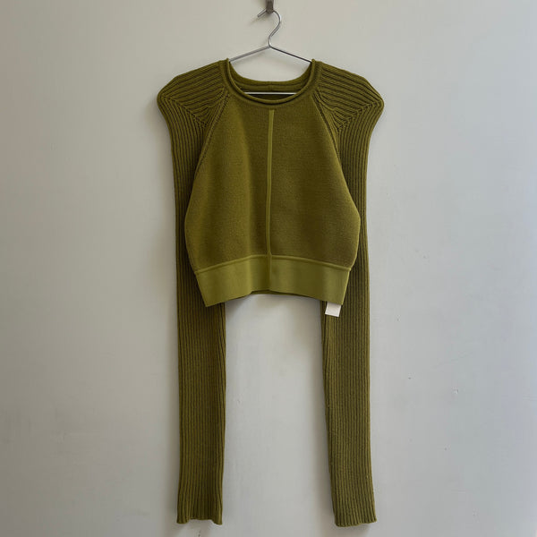 FW23 Rick Owens ‘Luxor’ Cropped Knit Sweater