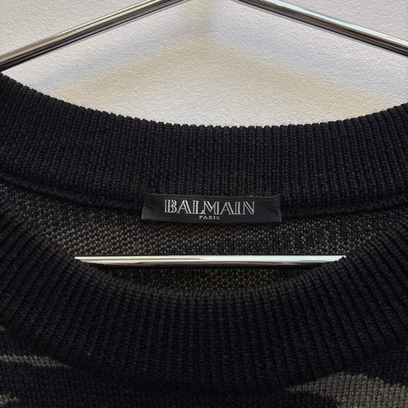 Balmain Tiger Print Knit Sweater