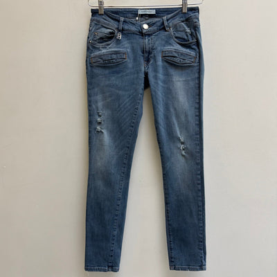 2010s Pierre Balmain Low Rise Biker Jeans