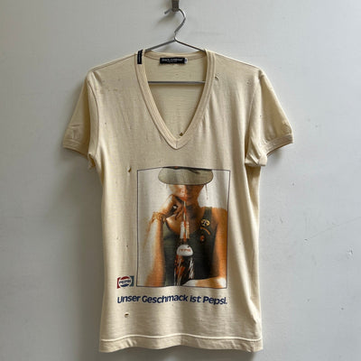 SS06 Dolce&Gabbana X Pepsi Distressed Graphic T-Shirt