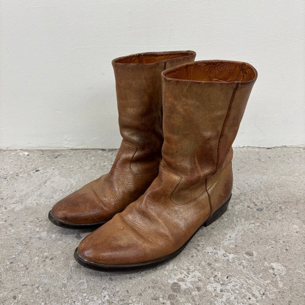 Maison Margiela ‘Pecos’ Brown Leather Boots