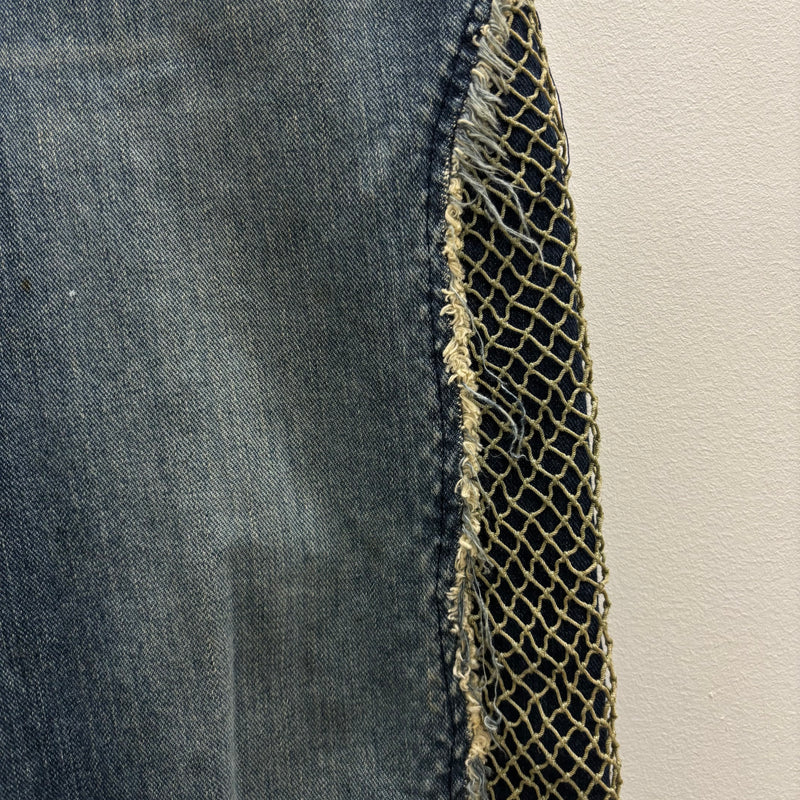 00s Mihara Yasuhiro Netted Side Jeans