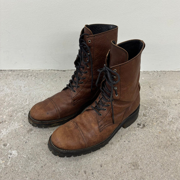 靴 MiharaYasuhiro AW06 Military Long Boots Mihara Yasuhiro Layered Combat Boots – Boketto