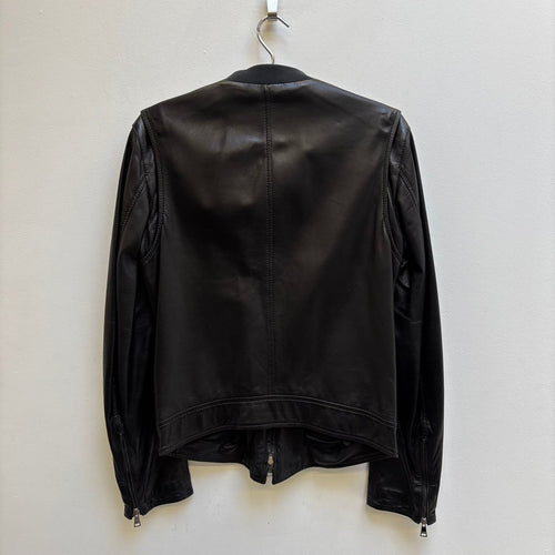 00s Dolce & Gabbana Lambskin Leather Racer Jacket