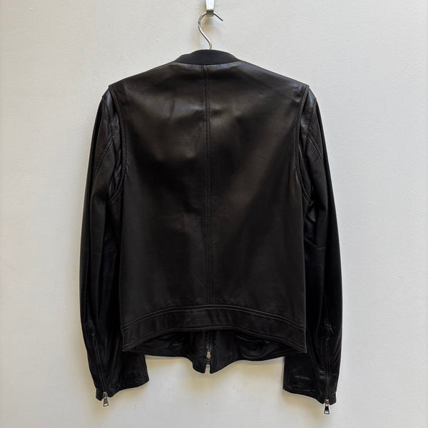 00s Dolce & Gabbana Lambskin Leather Racer Jacket