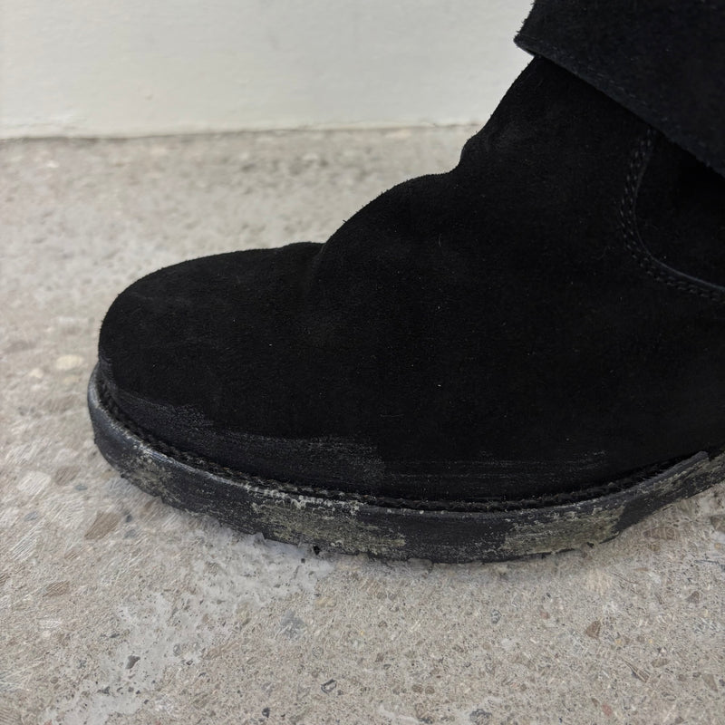 Mihara Yasuhiro Twisted Suede Engineer Boots