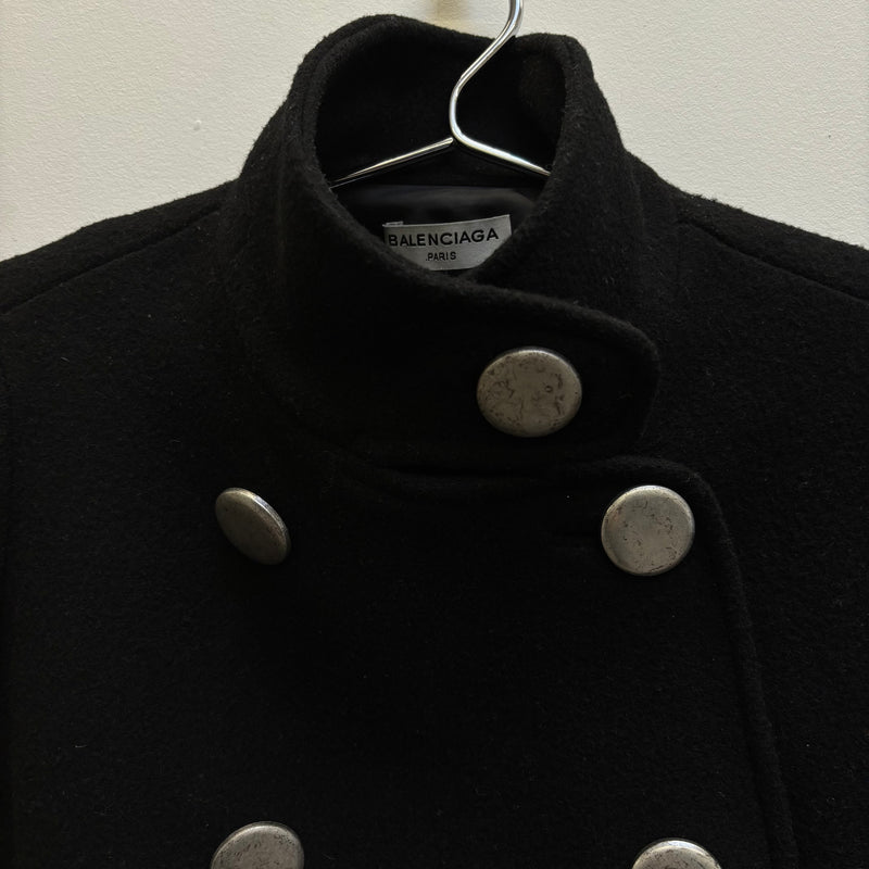 FW16 Balenciaga Metal Button Peacoat
