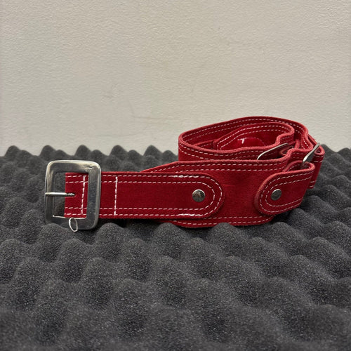 Dsquared2 Red Suede Leather Belt