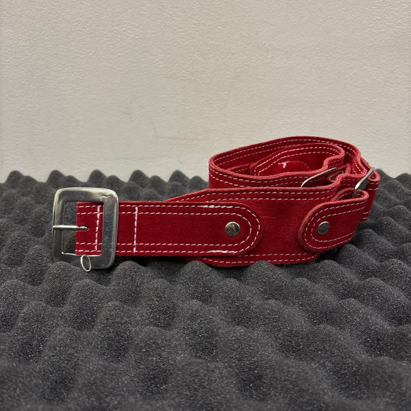 Dsquared2 Red Suede Leather Belt