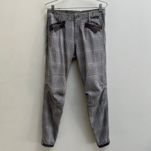 00S Marithé François Girbaud Plaid Patch Trousers