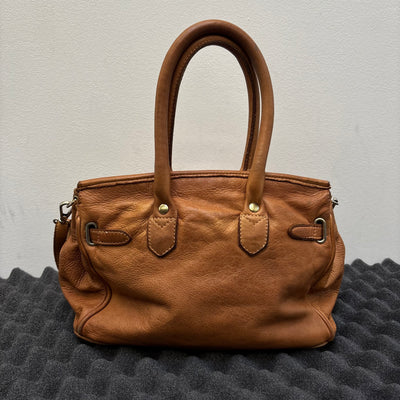 Firkin Brown Star Leather Handbag
